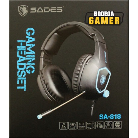Audifonos Gamer Sa-818 Sades 
