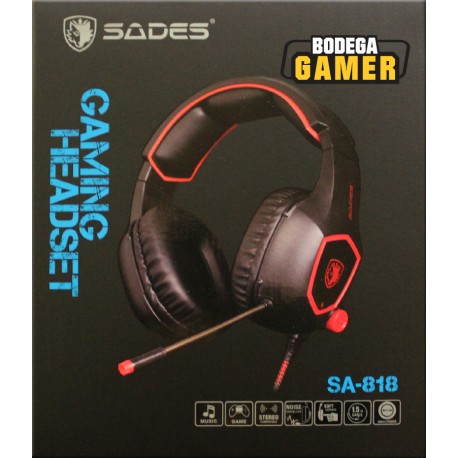 Auriculares Gamer Sades SA818 3.5mm