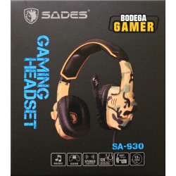 Auriculares Gamer Sades SA930 3.5mm
