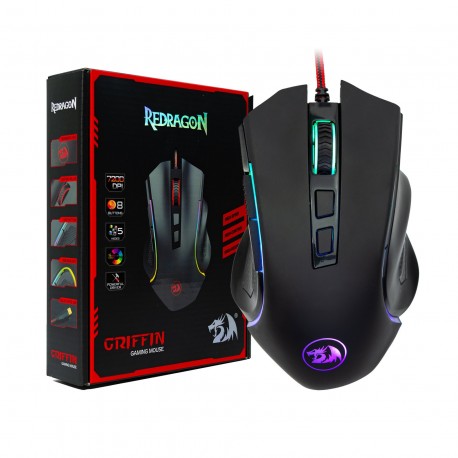 Ratón Redragon M607 Griffin RGB 7200 DPI